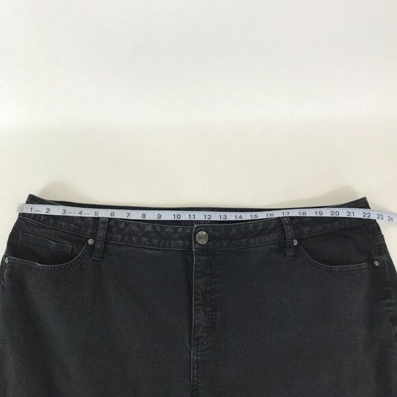 a.n.a Skinny Ankle Stretch Denim Jeans Women's Plus 24W Black High Rise Casual - Picture 5 of 11